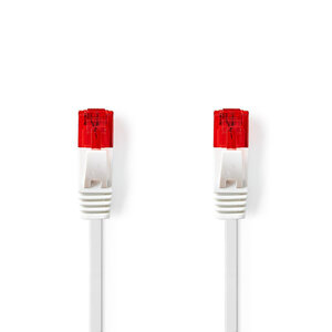 Nedis câble réseau plat cat6 utp rj45 mâle rj45 mâle 5 0 m blanc