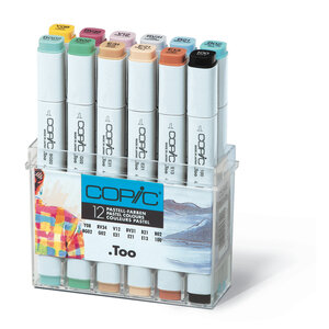 Set 12 marqueurs Manga Copic Marker Pastel