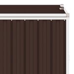vidaXL Abri de poubelle triple Marron 213x81x121 cm Acier