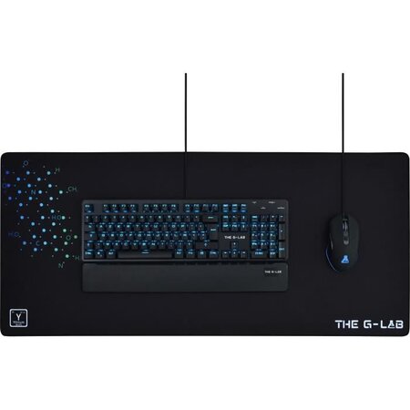 THE G-LAB Tapis de souris Gaming XXL 900x400x4mm avec gomme anti-dérapante
