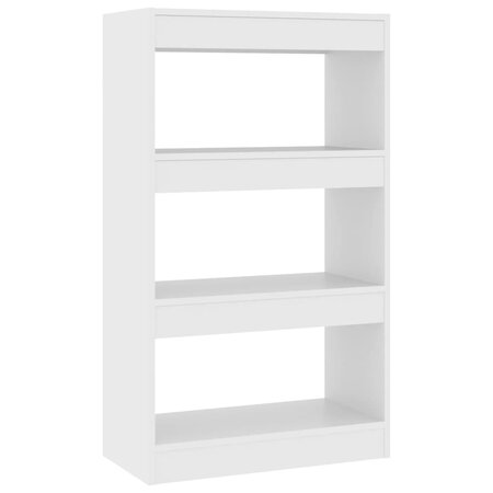 vidaXL Bibliothèque/Séparateur de pièce Blanc 60x30x103 cm Aggloméré