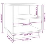vidaXL Table de chevet Blanc 40x34x40 cm Bois de pin solide