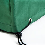 HOMCOM Housse de protection etanche pour meuble salon de jardin rectangulaire 135L x 135l x 75H cm vert
