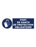 (PANNEAU D'OBLIGATION) Panneau d'obligation - "port de gants de protection ob"