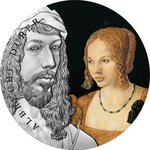ALBRECHT DURER Worlds Greatest Artists 2 onces argent monnaie 10 Cedis Ghana 2021