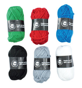 Laine Assortiment de couleurs classiques 6 pelotes