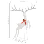 vidaXL Renne volant de décoration de Noël 120 LED Blanc froid Blanc