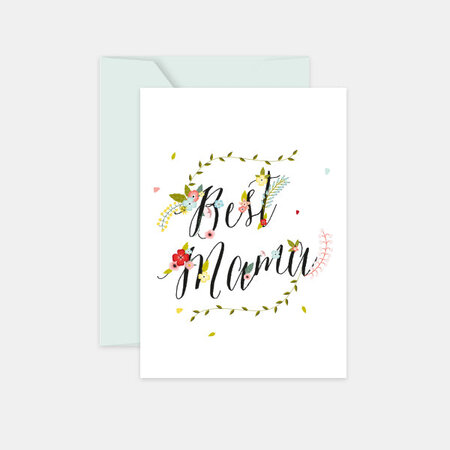 Carte fêtes des mères - best mama