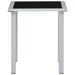 vidaXL Chaises longues 2 Pièces avec table Aluminium Taupe