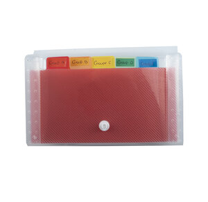 Trieur Pocket 6 Compartiments En Polypropylène Crystal - 11x18cm - X 5 - Exacompta