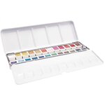 Palette d'aquarelle - 24 couleurs métalliques
