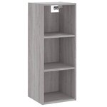 vidaXL Buffet haut Sonoma gris 34 5x32 5x180 cm Bois d'ingénierie