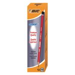 Gilbert 33, crayon papier, mine HB, corps rond rouge (paquet 12 unités)