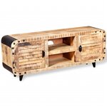 vidaXL Meuble TV Bois de manguier massif 120 x 30 x 50 cm