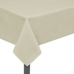 vidaXL Nappes 5 Pièces Crème 170x130 cm