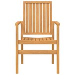 vidaXL Ensemble à dîner de jardin 5 Pièces Bois de teck massif