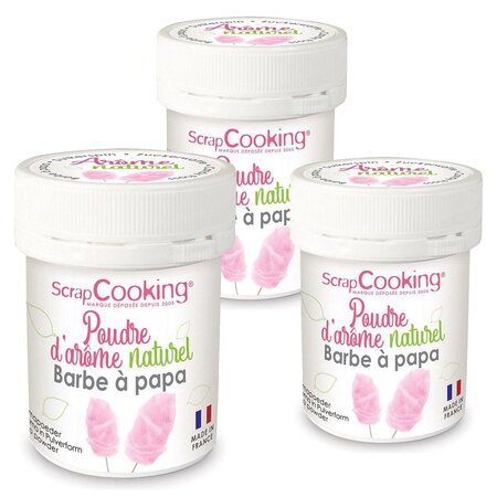 Arôme alimentaire naturel en poudre 45 g - barbe à papa