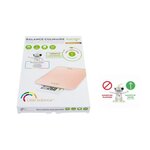 LITTLE BALANCE 8184 Slide 6 USB Rose nacré, Balance de cuisine sans pile, Rechargeable USB, 6 kg / 1 g, Ecran rétractable,Rose nacré