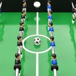 vidaXL Table de football pliante 121 x 61 x 80 cm Noir