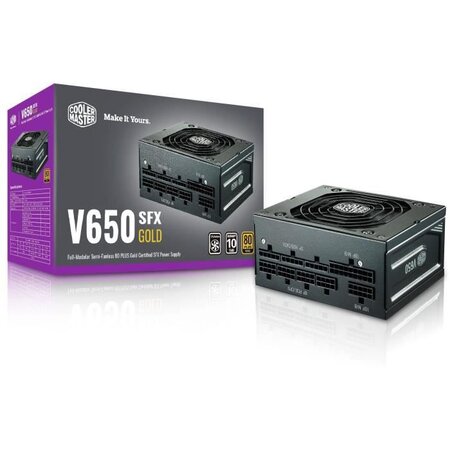 COOLER MASTER V650 SFX Gold - Alimentation 650W SFX - 100% modulaire (Certifiée 80 Plus GOLD Garantie 10 ans)