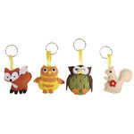 Kit : chuchotement de la forêt  5 5cm  porte - clé  boîte 4 pces