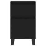 vidaXL Buffet noir 40x35x70 cm bois d’ingénierie