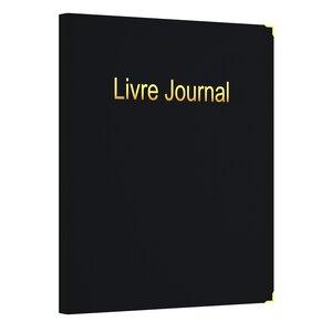 Classeur registre - livre journal avec recharge 100 feuillets unis et numérotés uttscheid