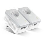 TP-Link TL-PA4025P KIT CPL 600 Mbps avec Prise Intégrée et Ports Ethernet