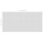 vidaXL Film solaire de piscine flottant PE 732x366 cm Gris