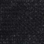 vidaXL Voile d'ombrage 160 g/m² Noir 3x3x4 2 m PEHD