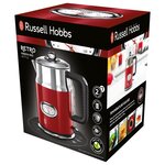 Russell hobbs bouilloire retro rouge 2400 w 1 7 l