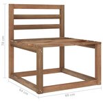 vidaXL Salon de jardin 6 Pièces avec coussins taupe