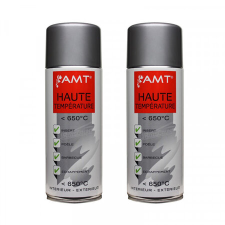 Lot de 2 bombes haute température - gris - amt