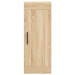 vidaXL Buffet haut Chêne sonoma 34 5x34x180 cm Bois d'ingénierie