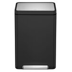 EKO Poubelle à pédale X-Cube 2x20 L Noir