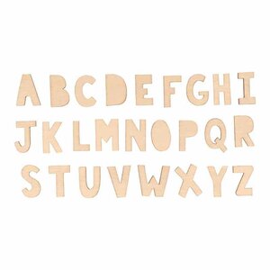 Set 72 Silhouettes Alphabet - Bois
