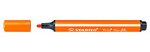Feutre coloriage trio scribbi triangulaire pte large orange stabilo