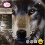 Tableau Broderie Diamant Crystal Art 30x30cm Loup