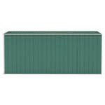 vidaXL Abri de jardin mural Vert 118x382x178 cm Acier galvanisé