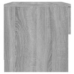 vidaXL Table de chevet Sonoma gris Bois d'ingénierie