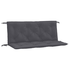 vidaXL Coussins de banc de jardin 2 Pièces anthracite tissu Oxford