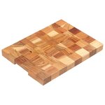 vidaXL Planche à découper 40x30x3 8 cm Bois d'acacia massif