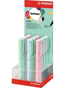 Stylo plume beFab! PASTEL, présentoir de 12 STABILO