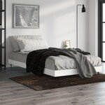 vidaXL Cadre de lit blanc 100x200 cm bois d'ingénierie