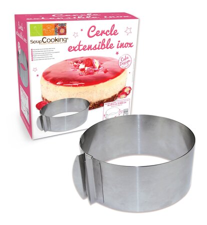Cadre à pâtisserie extensible rond 16 à 30 cm
