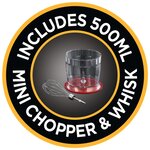 Russell hobbs mixeur manuel 3 en 1 desire rouge 500 w