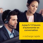 Jabra evolve 30 uc mono casque - casque unified communications pour voip softphone avec annulation passive du bruit - câble usb