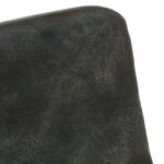vidaXL Canapé à 2 places Gris Cuir véritable
