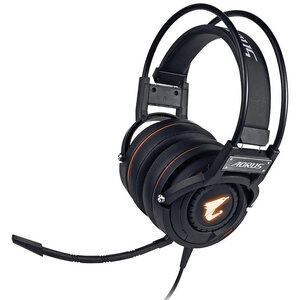 Gigabyte aorus h5 casque avec fil arceau jouer noir