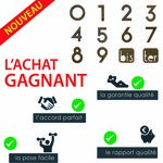 N°0 enigma  auto adhésif 3m  pour boites aux lettes  portes  casiers ... Intérieur/extérieur